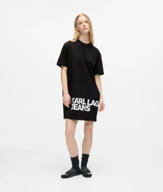 Vestido camiseta con logo