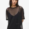 Vestido camiseta de malla Vestido camiseta de malla