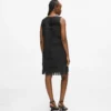Vestido con flecos de piel sintética Vestido con flecos de piel sintética