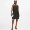 Vestido con flecos de piel sintética Vestido con flecos de piel sintética