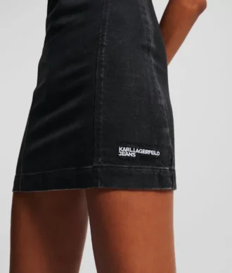 VESTIDO DE DENIM RECUBIERTO
