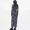 Vestido de malla con estampado integral Vestido de malla con estampado integral
