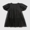 Vestido de malla con pedrería para niña Vestido de malla con pedrería para niña