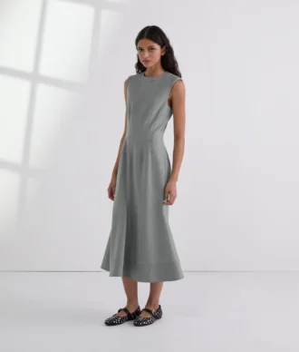 VESTIDO DE MEZCLA DE LANA A MEDIDA VESTIDO DE MEZCLA DE LANA A MEDIDA