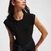VESTIDO DE MEZCLA DE TEJIDOS VESTIDO DE MEZCLA DE TEJIDOS