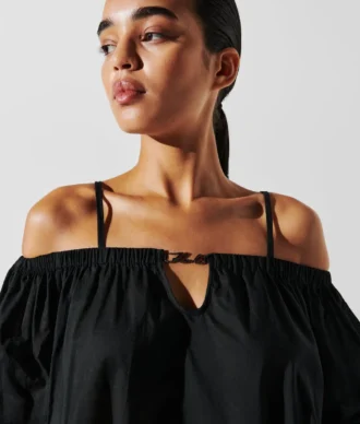 VESTIDO DE PLAYA CON HOMBROS DESCUBIERTOS K/SIGNATURE