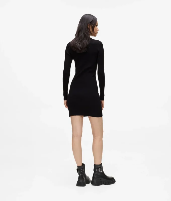 Vestido de punto con aberturas Vestido de punto con aberturas