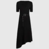 Vestido de punto con cinturón