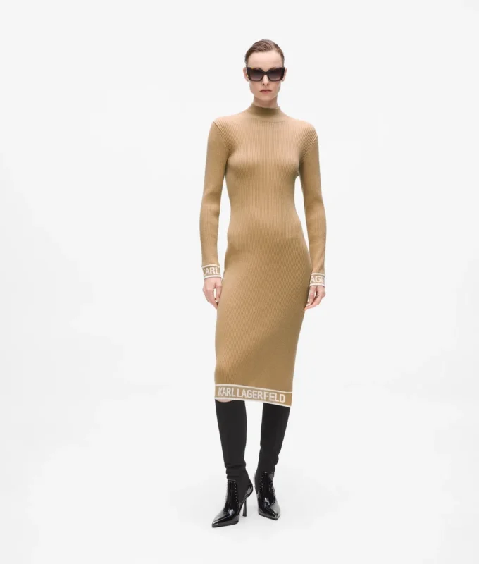 Vestido de punto con logotipo Vestido de punto con logotipo