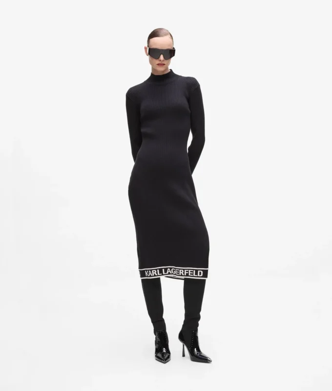 Vestido de punto con logotipo Vestido de punto con logotipo