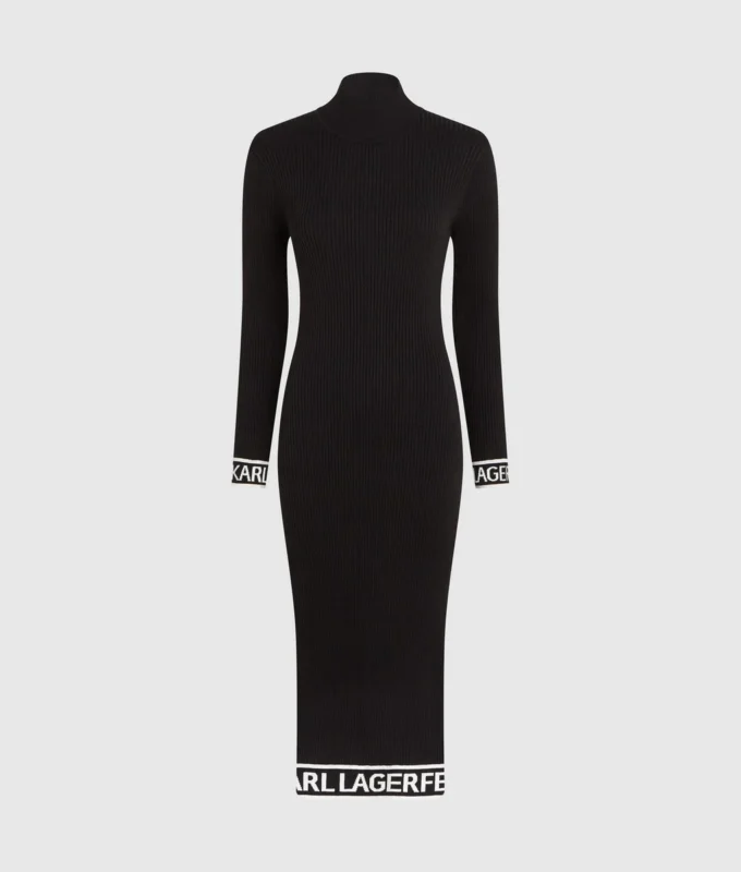 Vestido de punto con logotipo Vestido de punto con logotipo