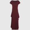 Vestido de satén con espalda abierta Vestido de satén con espalda abierta