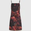 Vestido de satén con estampado integral Vestido de satén con estampado integral
