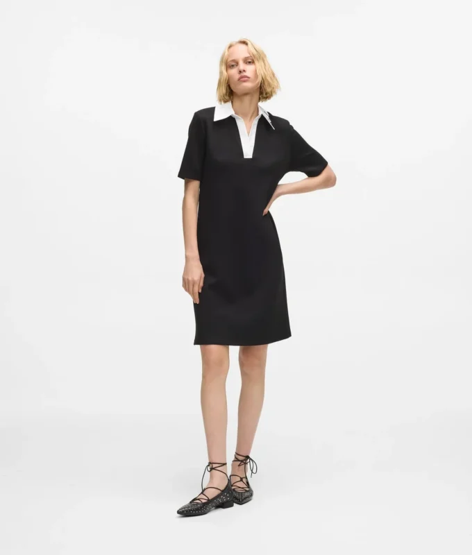 Vestido polo con cuello característico Vestido polo con cuello característico