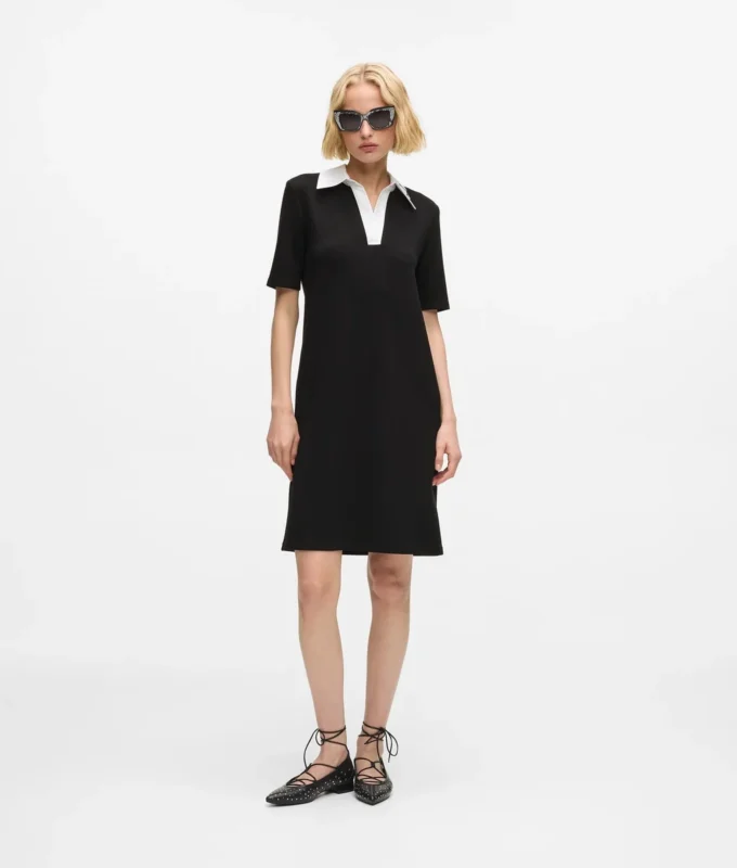 Vestido polo con cuello característico Vestido polo con cuello característico
