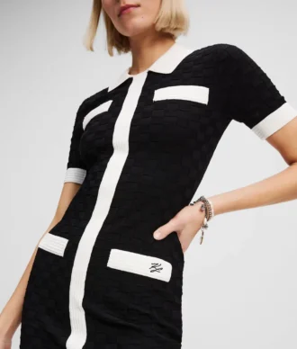 VESTIDO POLO CON RIBETE CONTRASTADO
