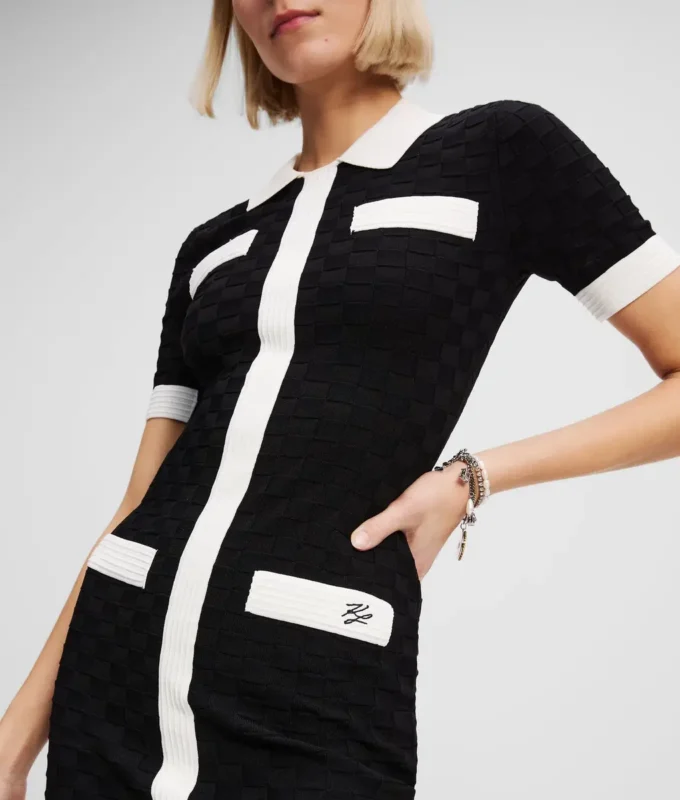 VESTIDO POLO CON RIBETE CONTRASTADO VESTIDO POLO CON RIBETE CONTRASTADO