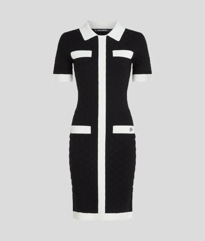 VESTIDO POLO CON RIBETE CONTRASTADO VESTIDO POLO CON RIBETE CONTRASTADO