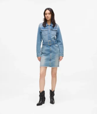 Vestido vaquero con cinturón