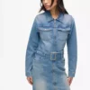 Vestido vaquero con cinturón
