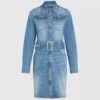 Vestido vaquero con cinturón