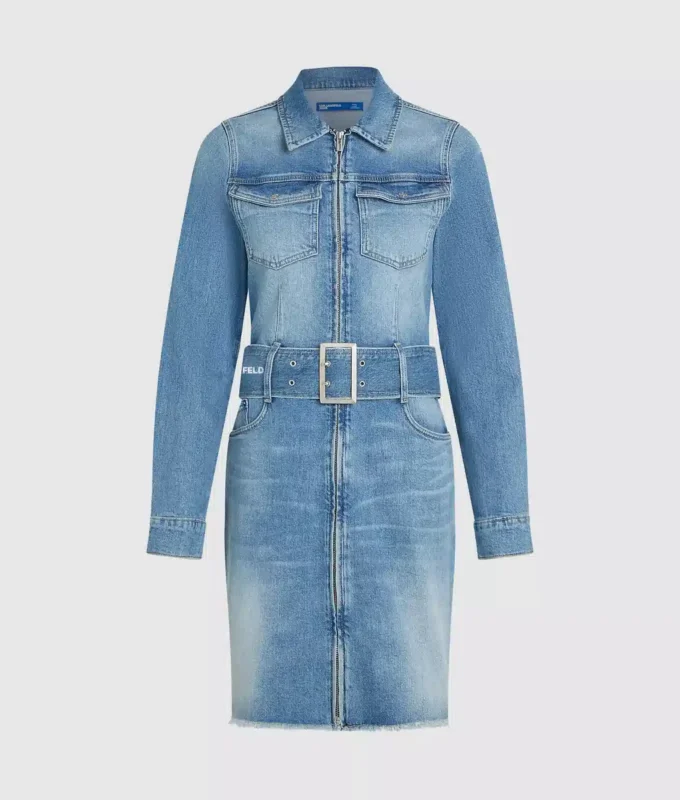 Vestido vaquero con cinturón